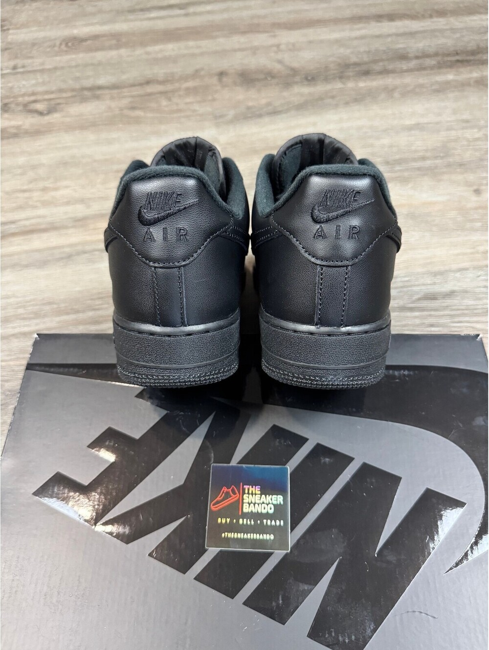 Size 10.5 - Nike Air Force 1 Low Supreme Black - Picture 6 of 9